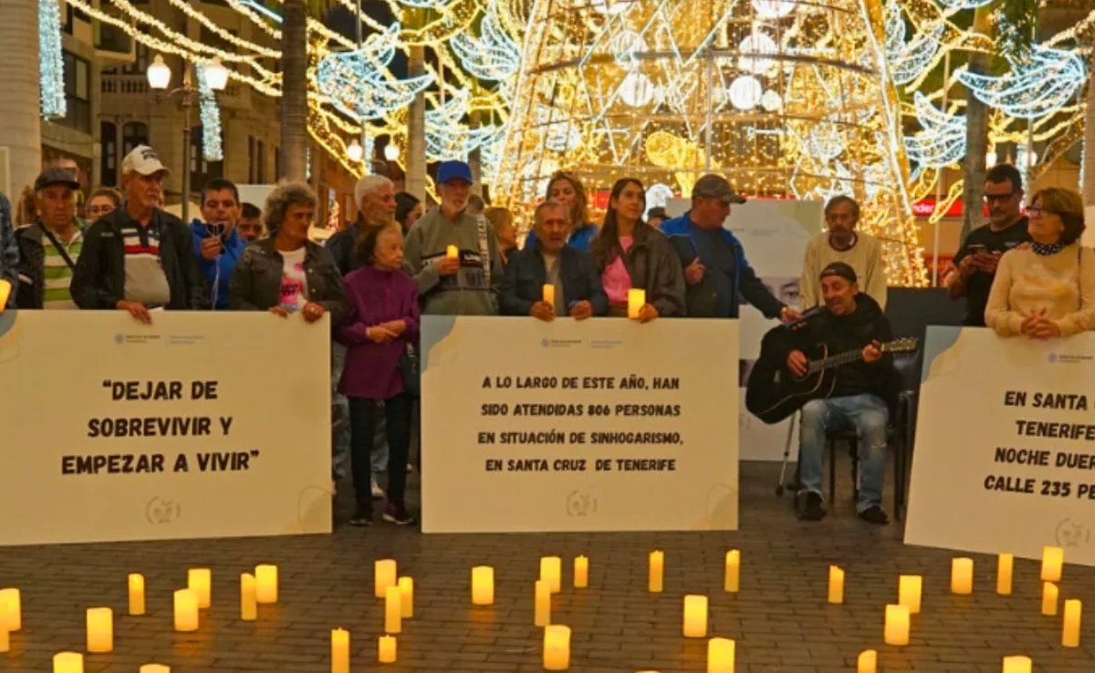 Personas mayores sin hogar de Santa Cruz durante la Semana de las Personas Sin Hogar 2025|AYUNTAMIENTODESANTACRUZ