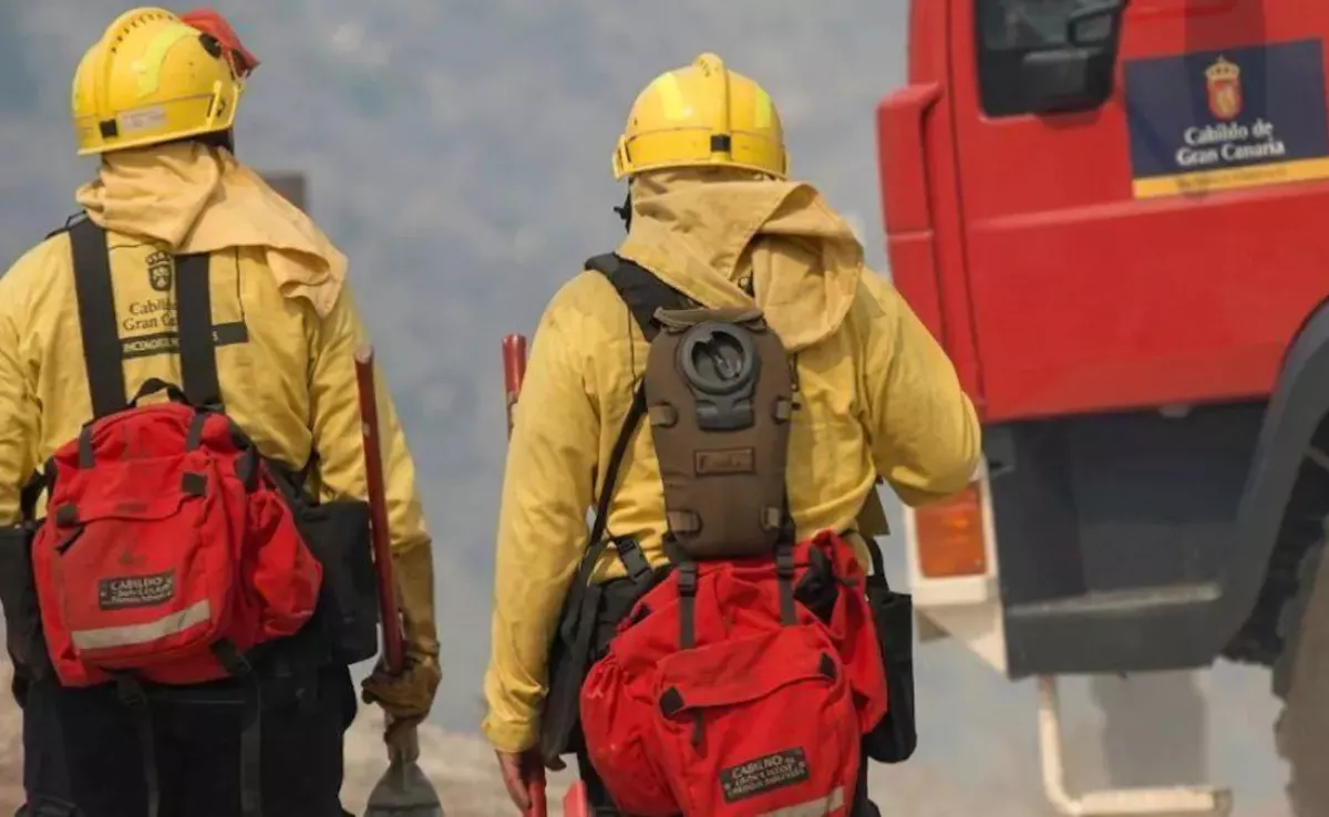 En la imagen, bomberos forestales de Gran Canaria / CCOO