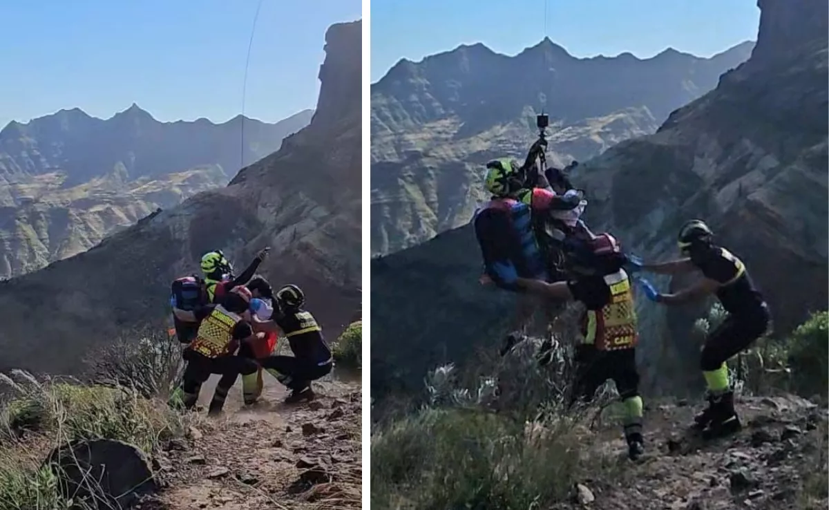 Dos momentos del rescate / CEDIDA