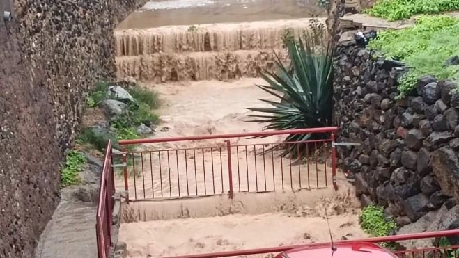 Paso de la borrasca Therese por el barrio. CEDIDA Paso de la borrasca Therese por el barrio. CEDIDA