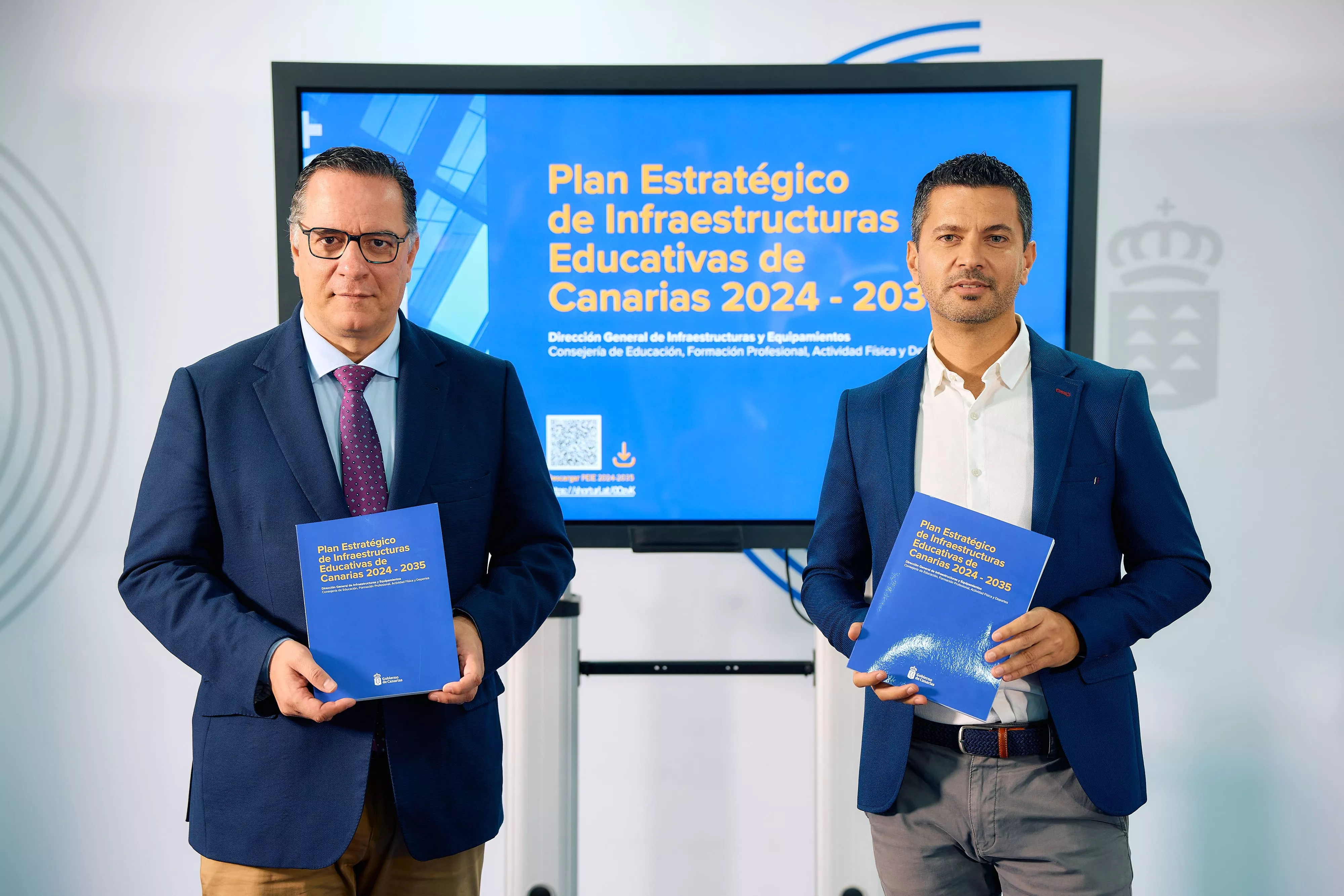Imagen de archivo de la presentación del Plan Estratégico de Infraestructuras Educativas 2024-2035. AH