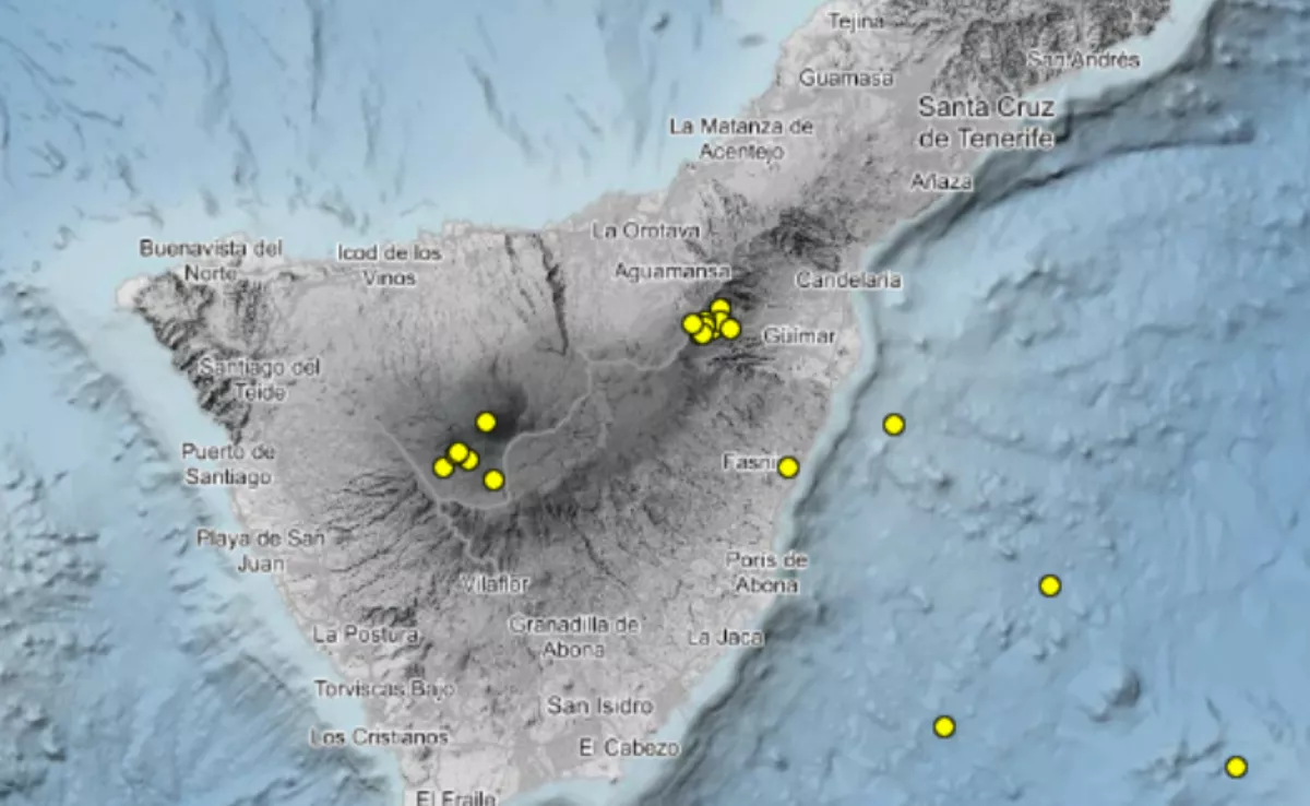 Actividad sismovolcánica en Tenerife 11-13 de abril. / IGN