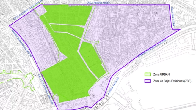 Área propuesta para la Zona de Bajas Emisiones / AYUNTAMIENTO DE SANTA CRUZ DE TENERIFE