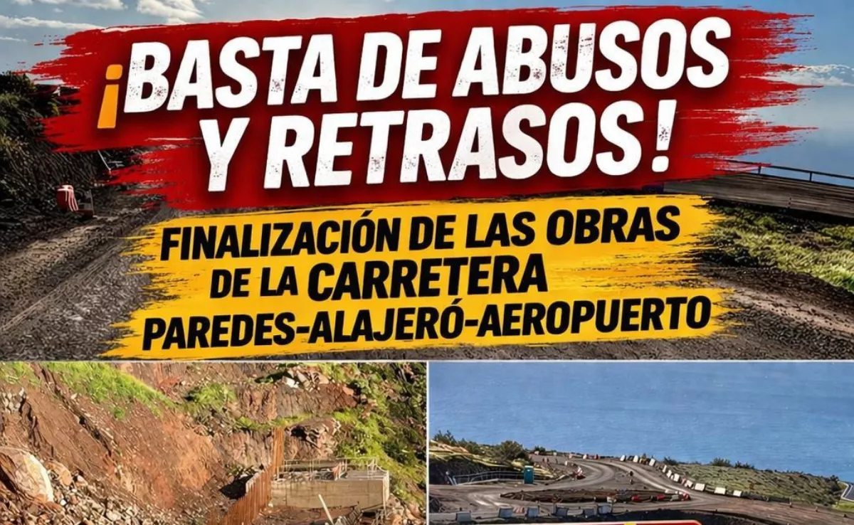 Alajeró convoca una concentración por el retraso de las obras en la carretera GM-3