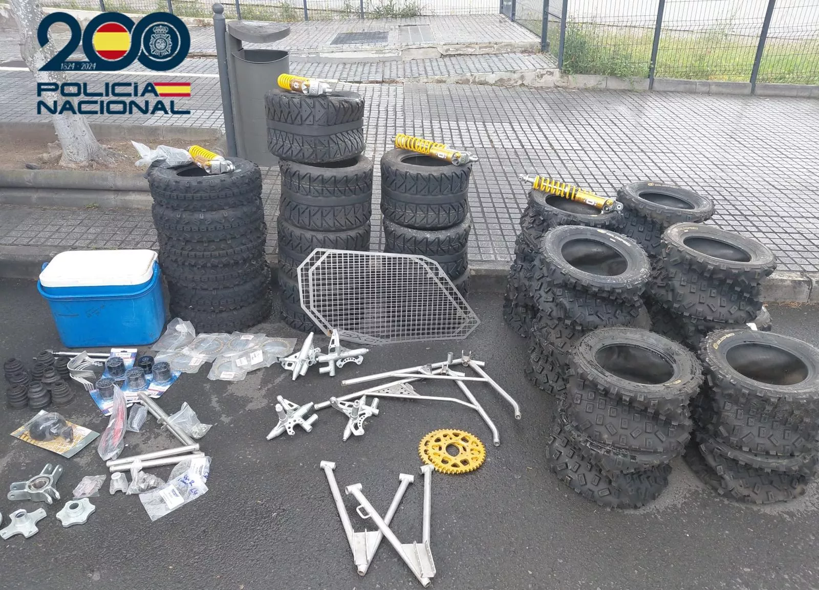 Material robado incautado por la Policía Nacional. AH