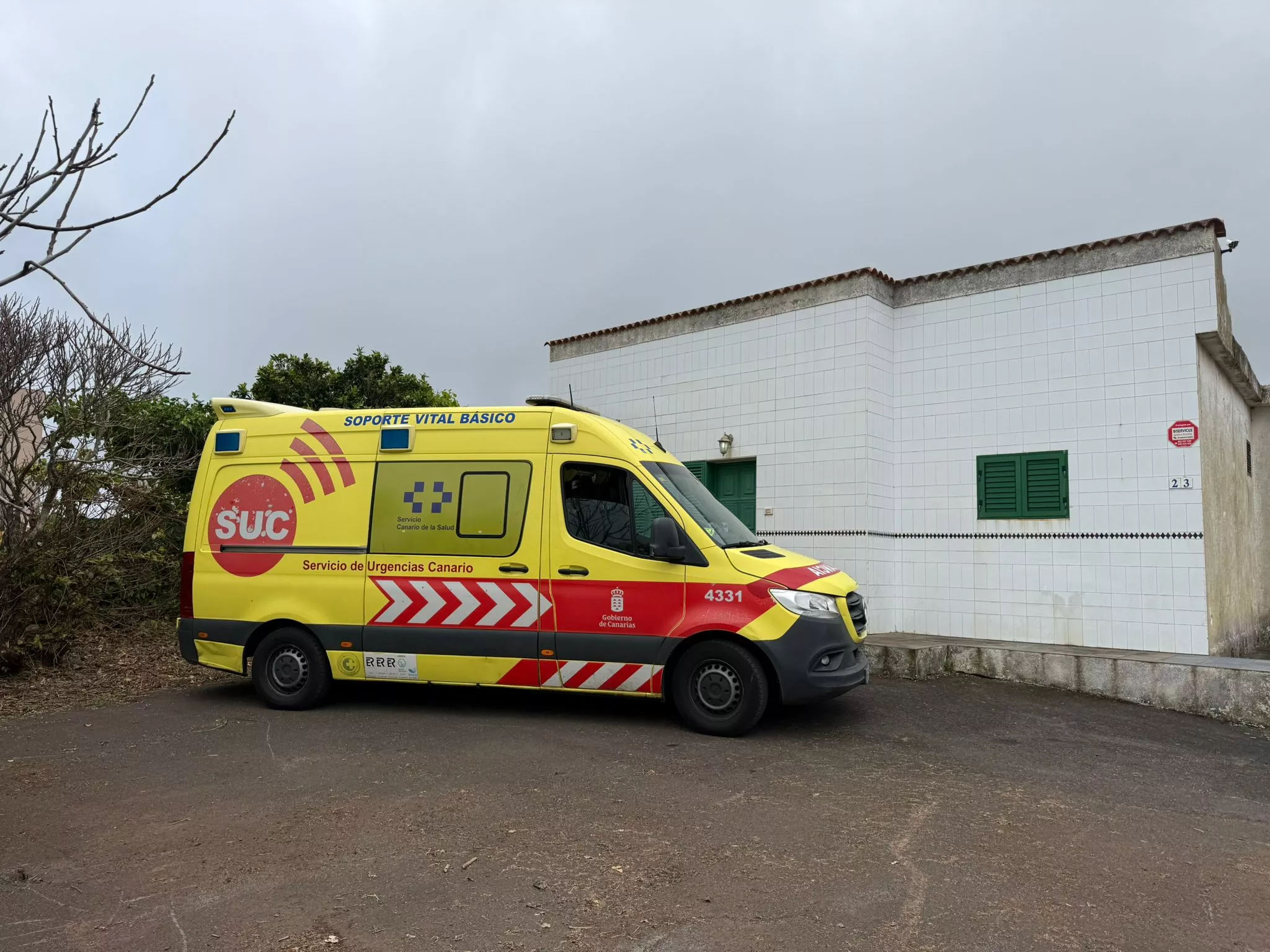 Base de ambulancia de soporte vital básico del SUC en La Laguna. / GOBIERNO DE CANARIAS