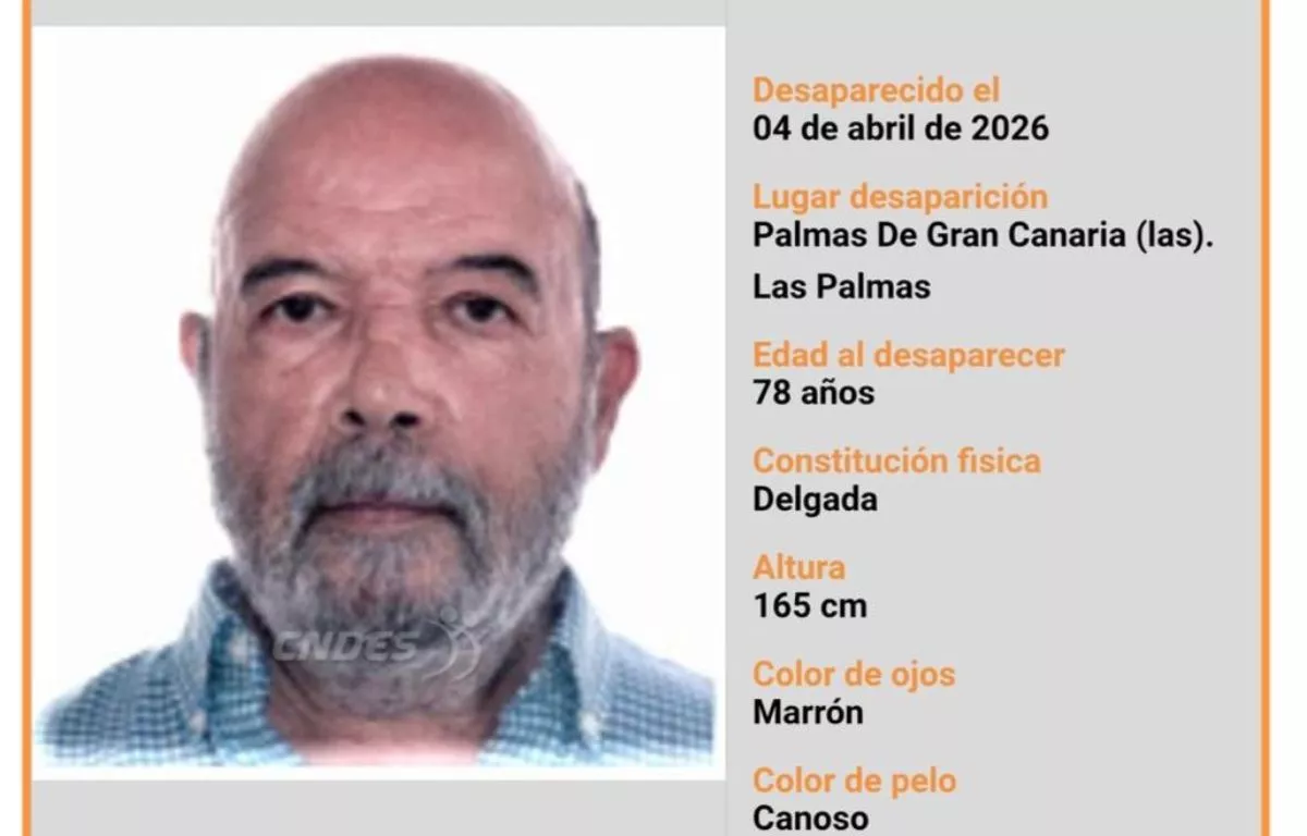  Buscan a un hombre de 78 años desaparecido en Las Palmas de Gran Canaria. AH