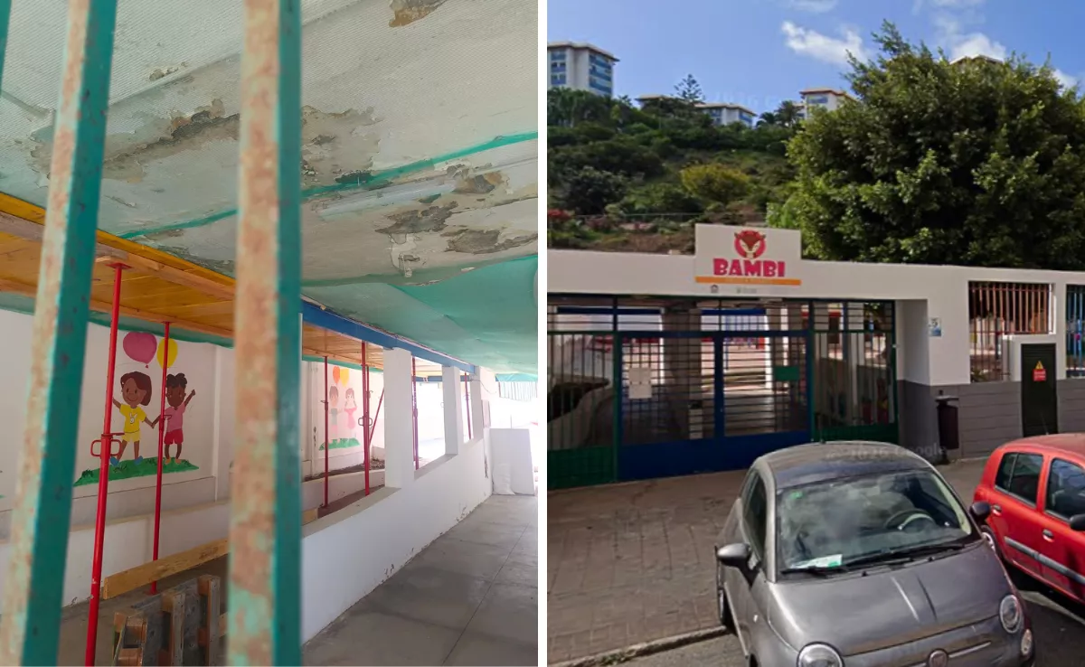 Las familias se quejan del estado de la Escuela Infantil Bambi, en Cruz de Piedra / AH