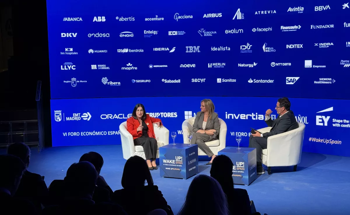 Carolina Darias, en el foro Wake Up, Spain! Wake Up. / AYUNTAMIENTO DE LAS PALMAS DE GRAN CANARIA