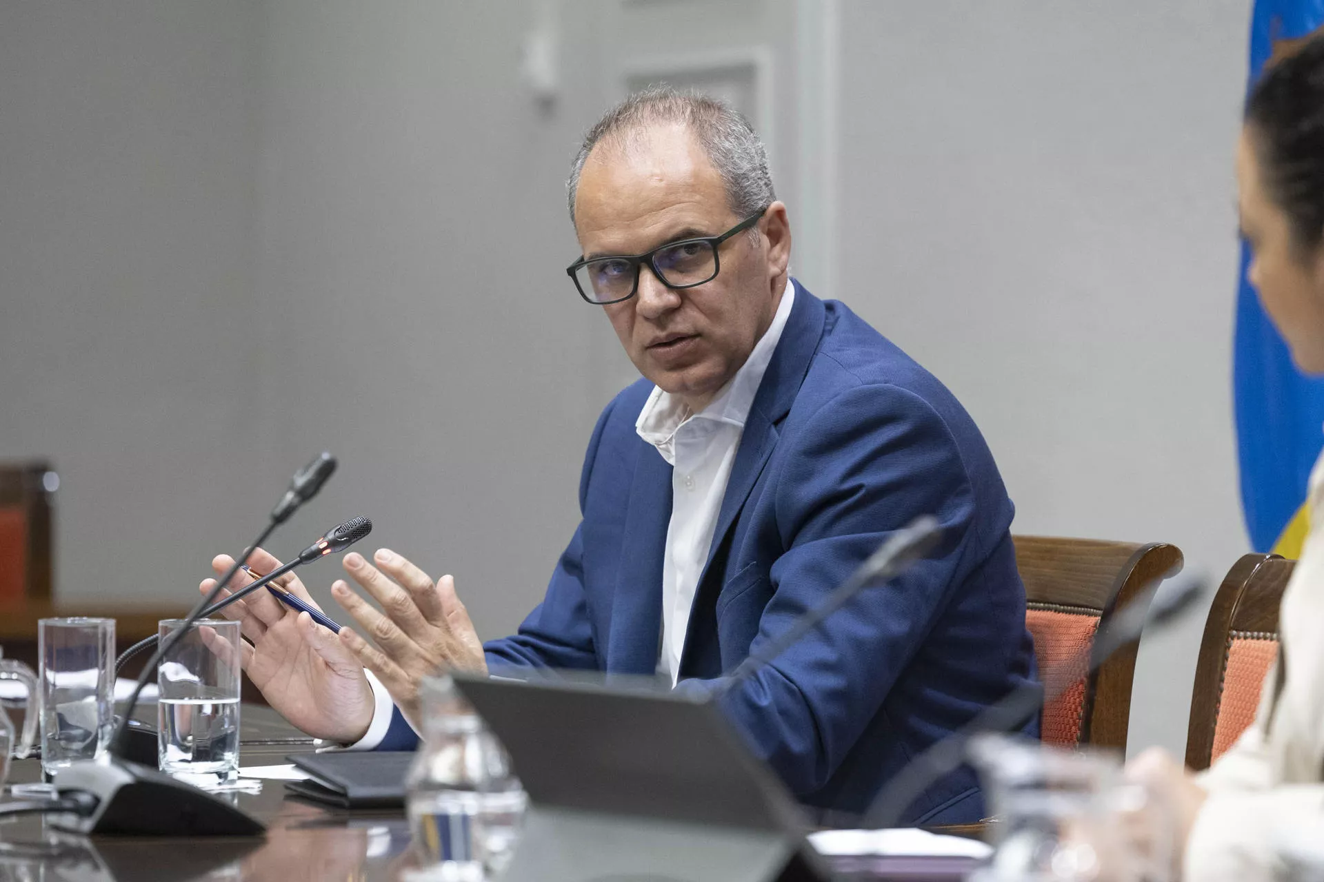  El director general de Costas y Gestión del espacio marítimo canario, Antonio Acosta. / EFE - MIGUEL BARRETO