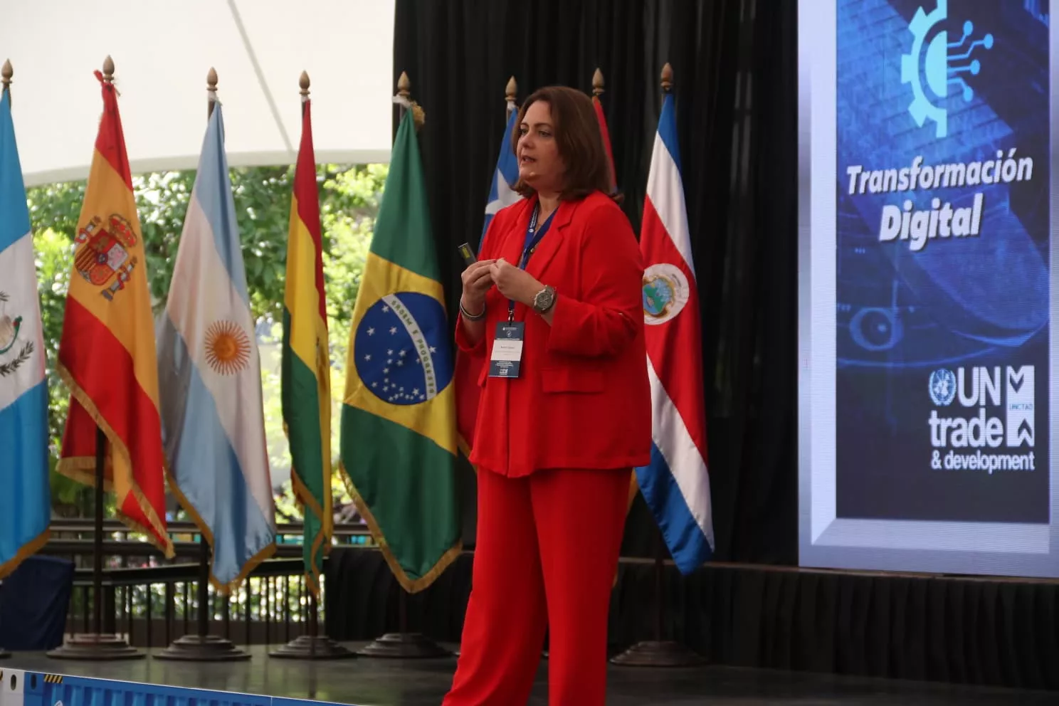 La presidenta de la Autoridad Portuaria, Beatriz Calzada. AH