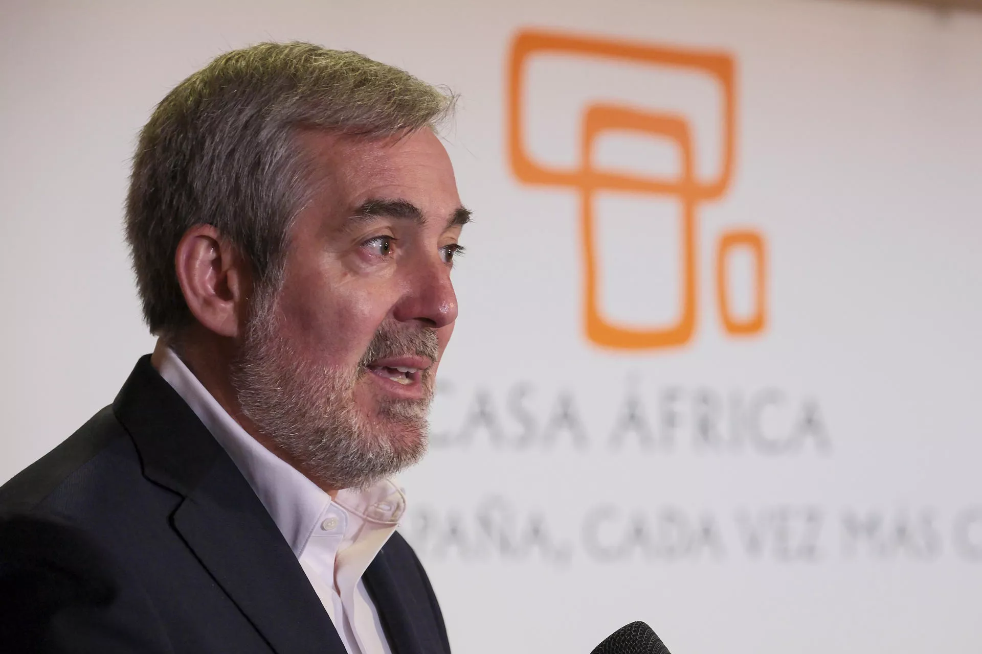 El presidente de Canarias, Fernando Clavijo, este lunes en Casa África. EFE/Angel Medina G.