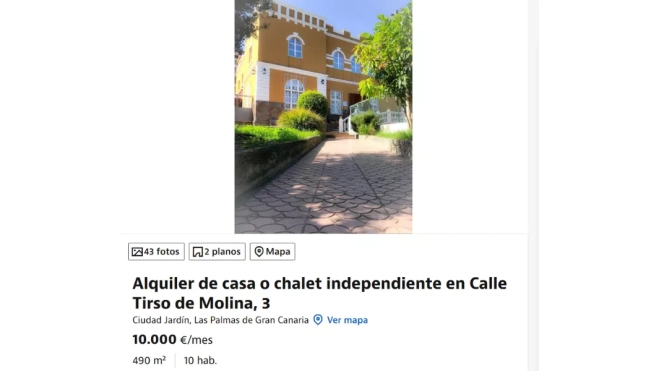Imagen del chalet en Las Palmas de Gran Canaria / IDEALISTA 