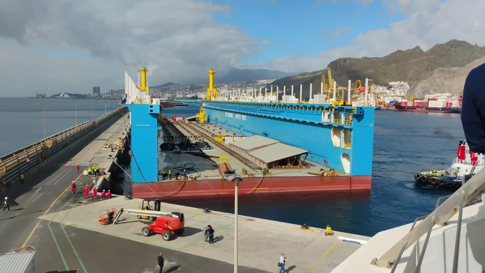 'Hidramar Ultra 22.000', el dique flotante de Tenerife Shipyards./ AH