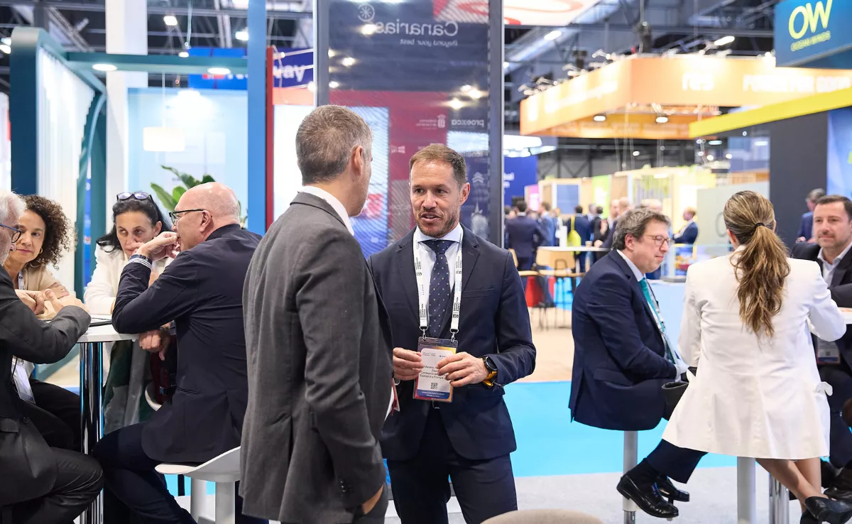 El consejero Mariano Hernández Zapata, en la WindEurope que se celebra en Madrid. / AH