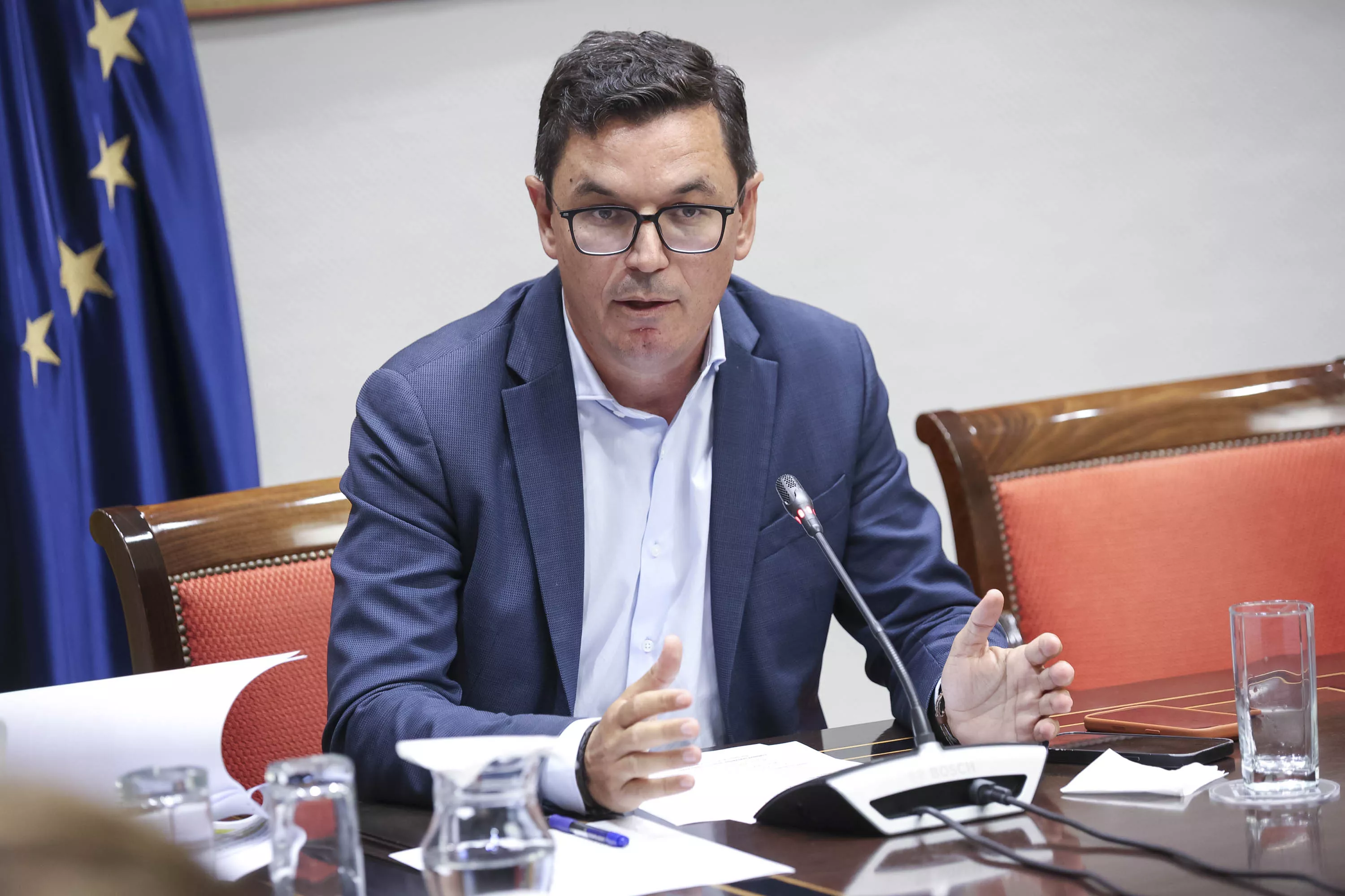 El consejero de Obras Públicas, Vivienda y Movilidad del Gobierno de Canarias, Pablo Rodríguez Valido. / MIGUEL BARRETO-EFE