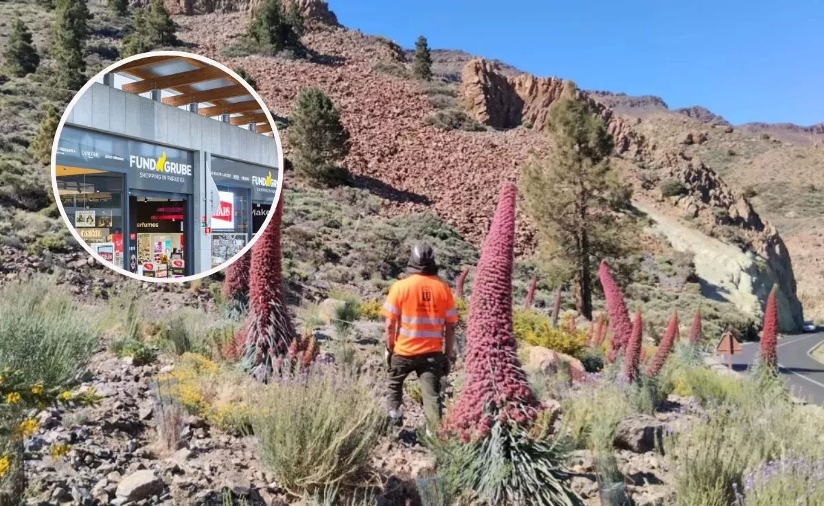 Un operario de Gesplan y una tienda de Fund Grube / AH