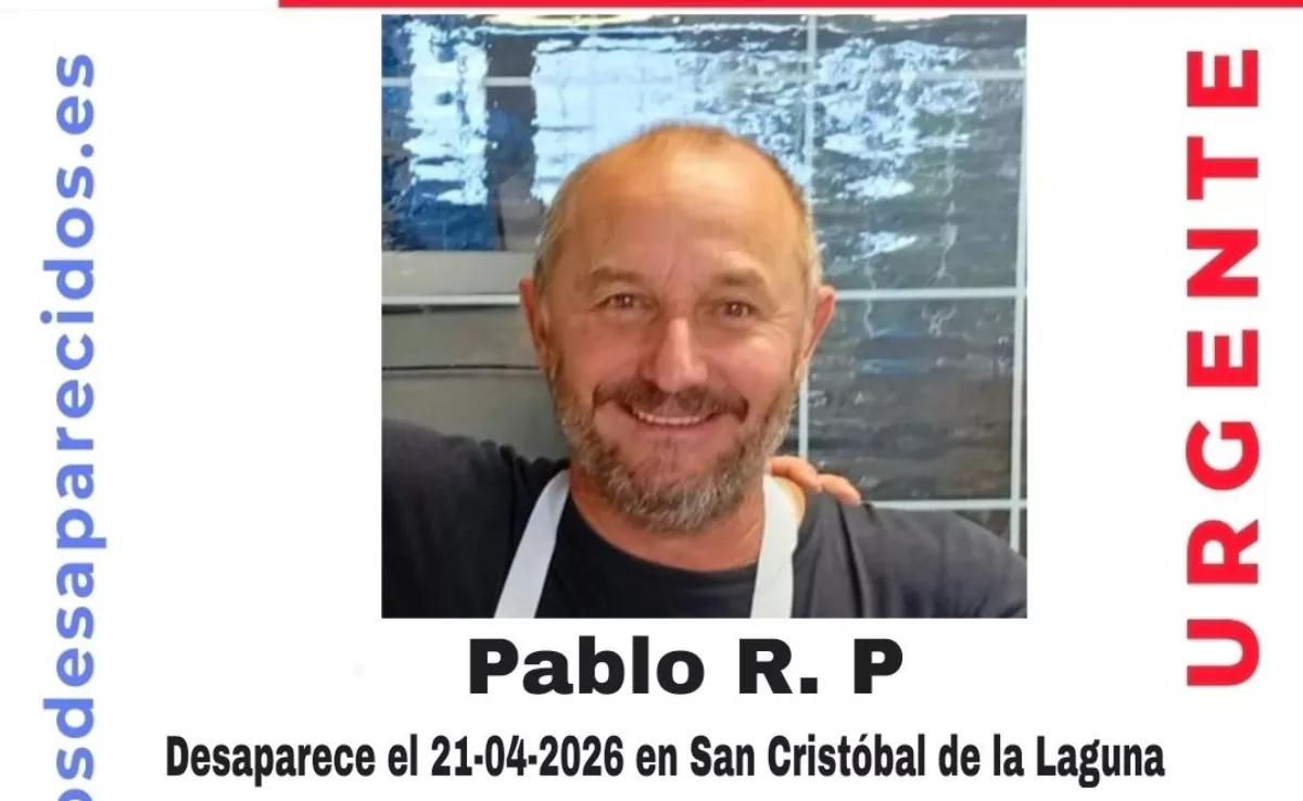 Cartel de búsqueda de Pablo, desaparecido en Tenerife. / SOS DESAPARECIDOS 
