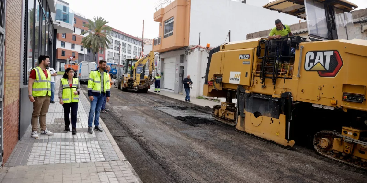 Imagen del asfaltado de calles en Guanarteme / AYUNTAMIENTO DE LAS PALMAS DE GRAN CANARIA