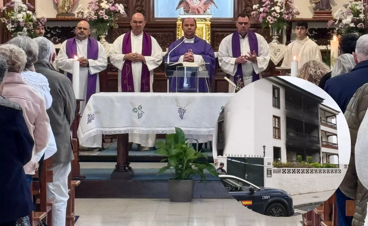 Los Realejos despide a las cuatro víctimas del incendio en un edificio con un funeral conjunto. / AYUNTAMIENTO DE LOS REALEJOS