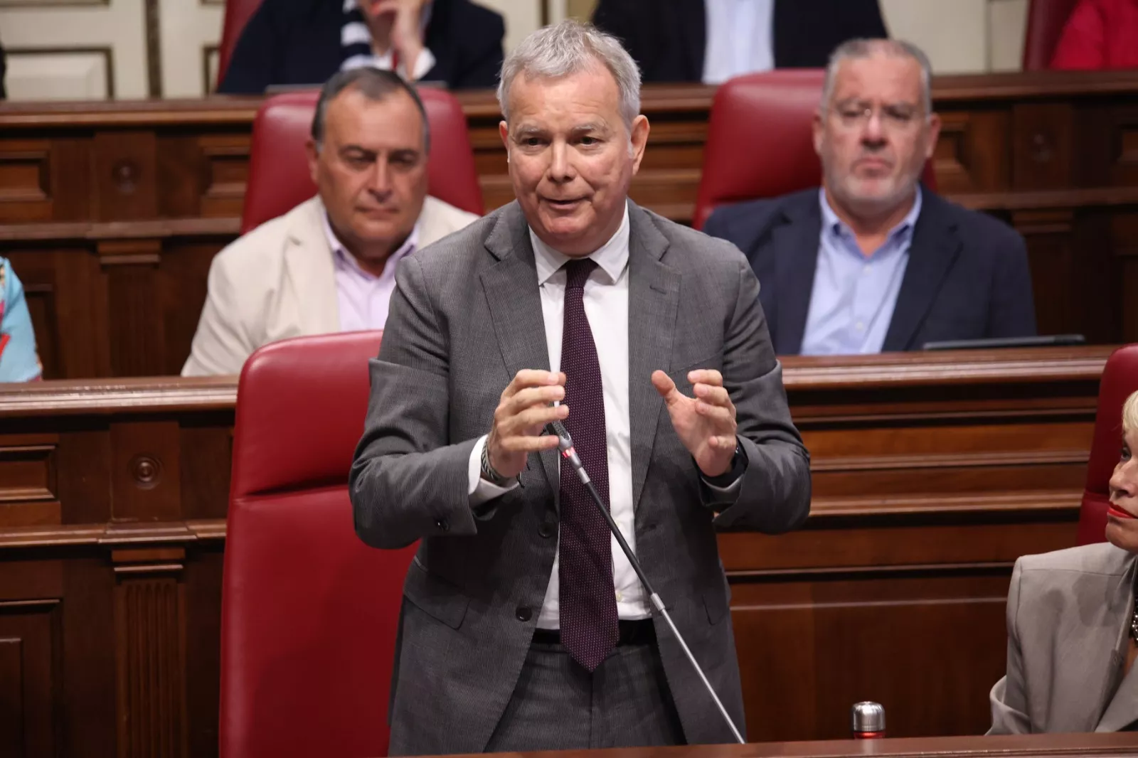 El portavoz del Grupo Parlamentario Socialista, Sebastián Franquis. AH