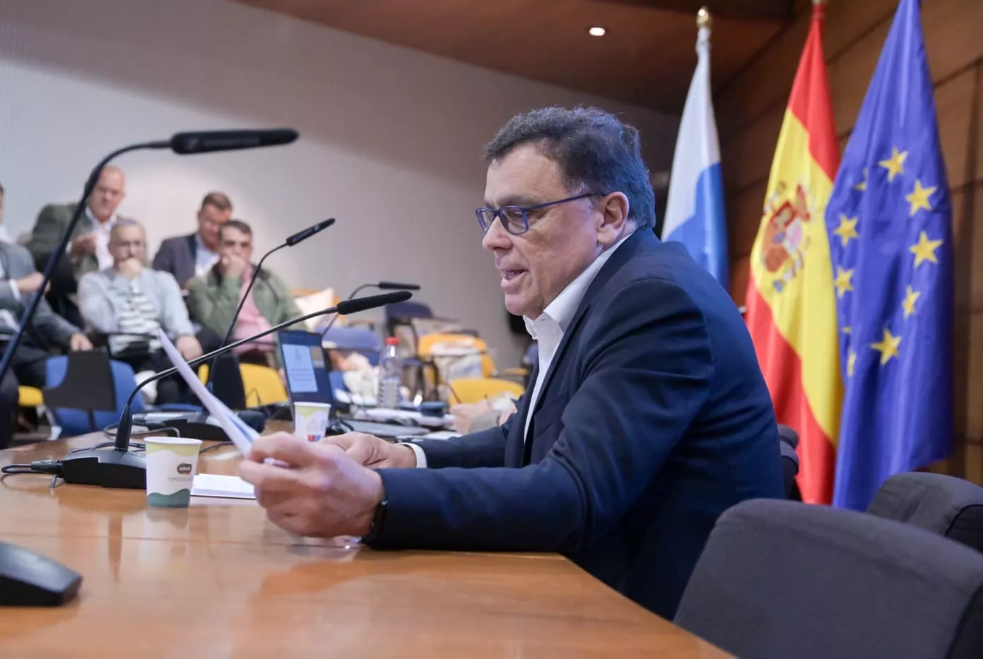 El consejero de Aguas del Gobierno de Canarias, Manuel Miranda. AH