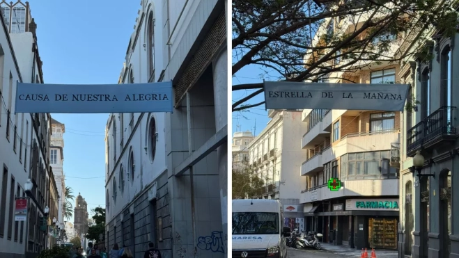 Imagen de las pancartas en Las Palmas de Gran Canaria / AH