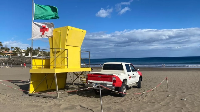 La torreta de Las Burras sin techo desde febrero tras las borrascas / CEDIDA