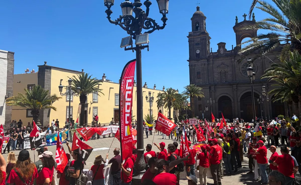 Manifestación del Día del Trabajador en Las Palmas de Gran Canaria / ATLÁNTICO HOY