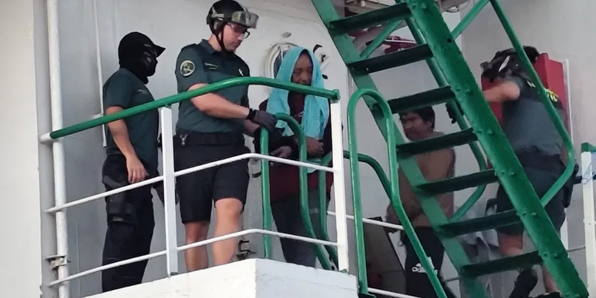 Imagen de la detención al sur de Canarias / AUGC