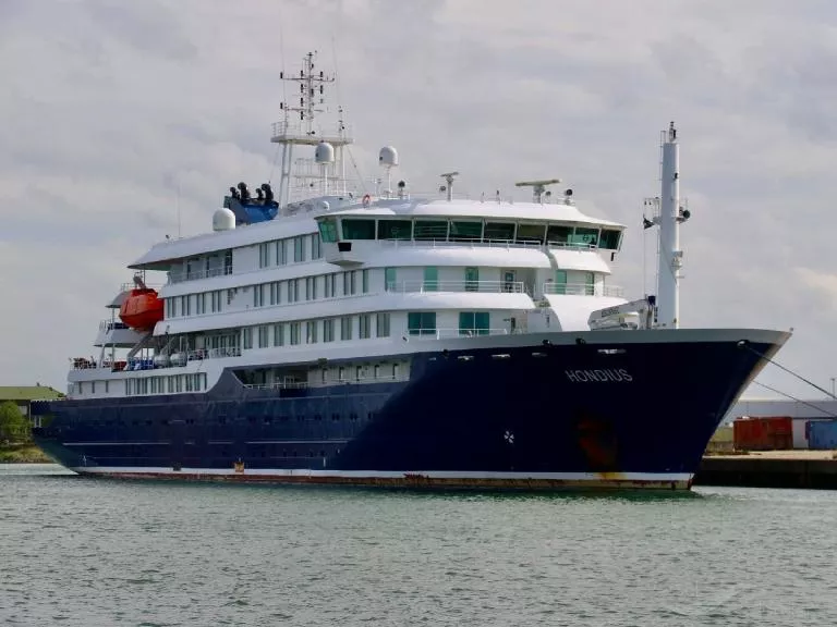 El buque MV Hondius. / VESSELFINDER