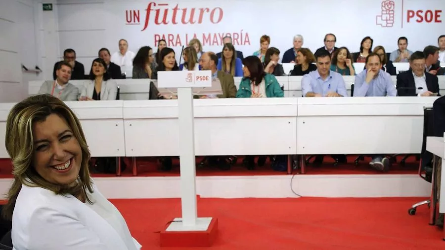 Susana Díaz, en el Comité Federal del PSOE de 2016. / EFE