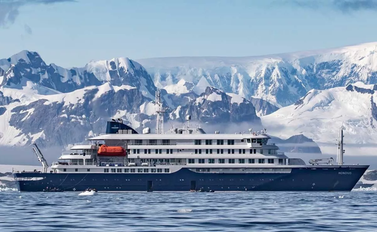 Barco 'Hondius', crucero afectado por un brote de hantavirus./ OCEANWIDE