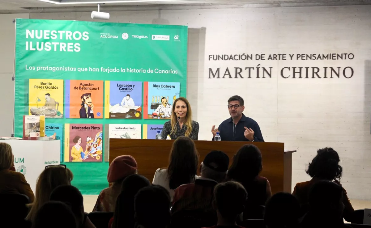 Presentación del cuento sobre la vida y el arte de Manolo Millares, que forma parte de la colección 'Nuestros Ilustres' / FUNDACIÓN ACUORUM