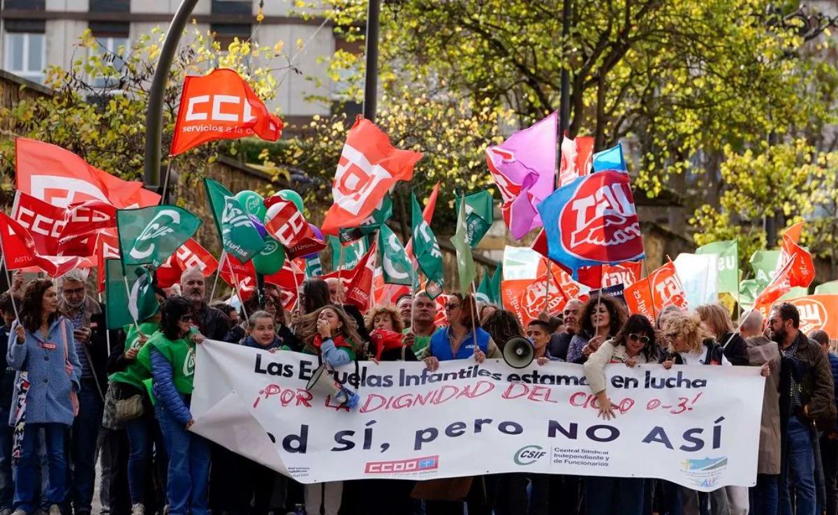 Movilización de CCOO escuelas infantiles 0-3|EFE