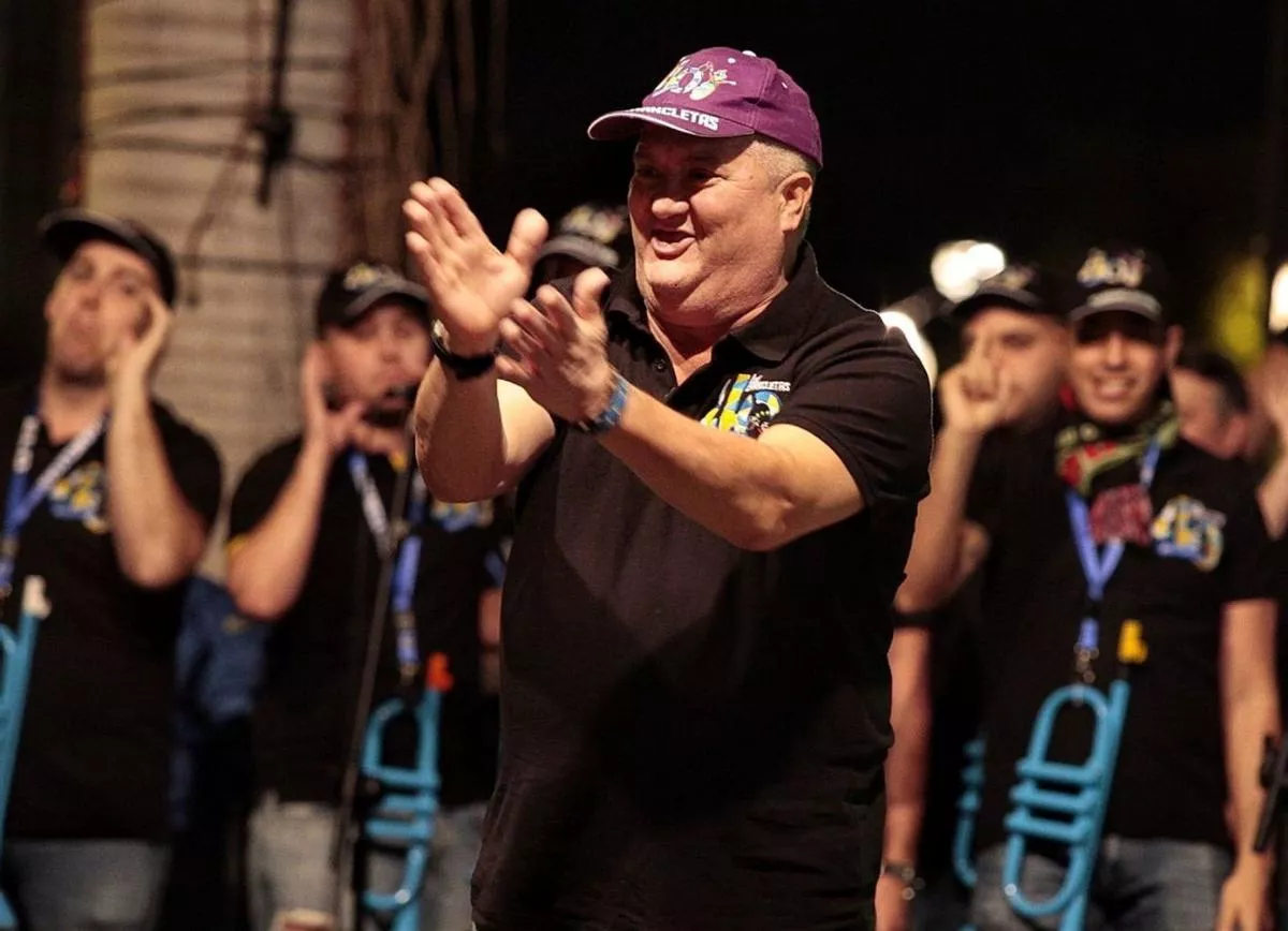 Tito Rosales, durante casi cuatro décadas director y presidente de la mítica murga Los Chancletas. / CEDIDA