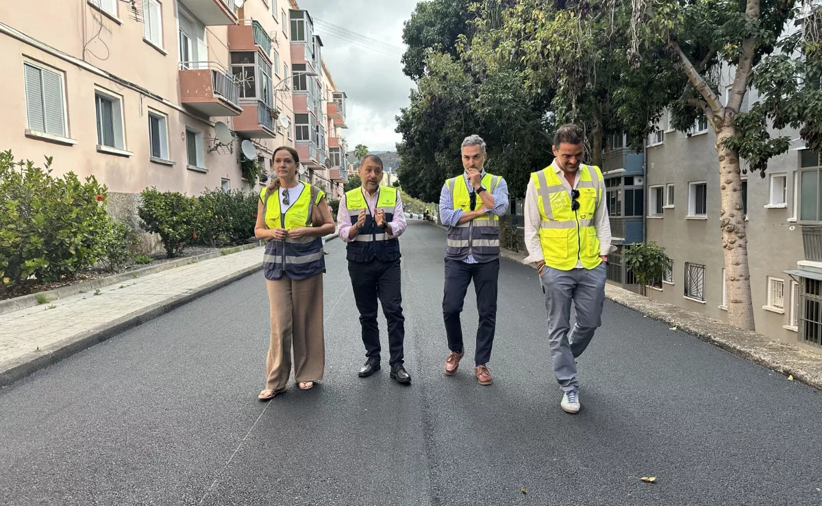 Imagen de una de las calles ya asfaltada / AYUNTAMIENTO DE SANTA CRUZ DE TENERIFE