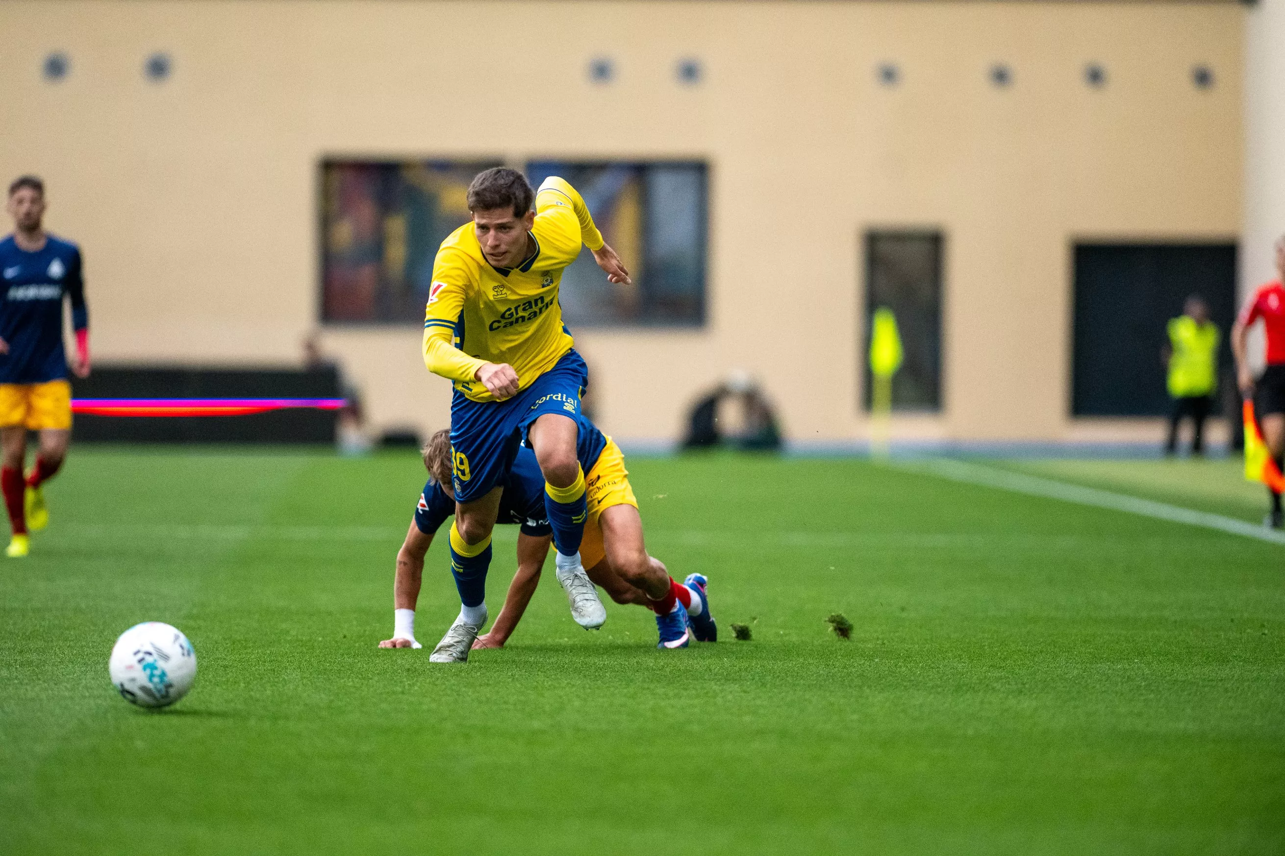 Estanis Pedrola durante el encuentro frente al Andorra. UD LAS PALMAS