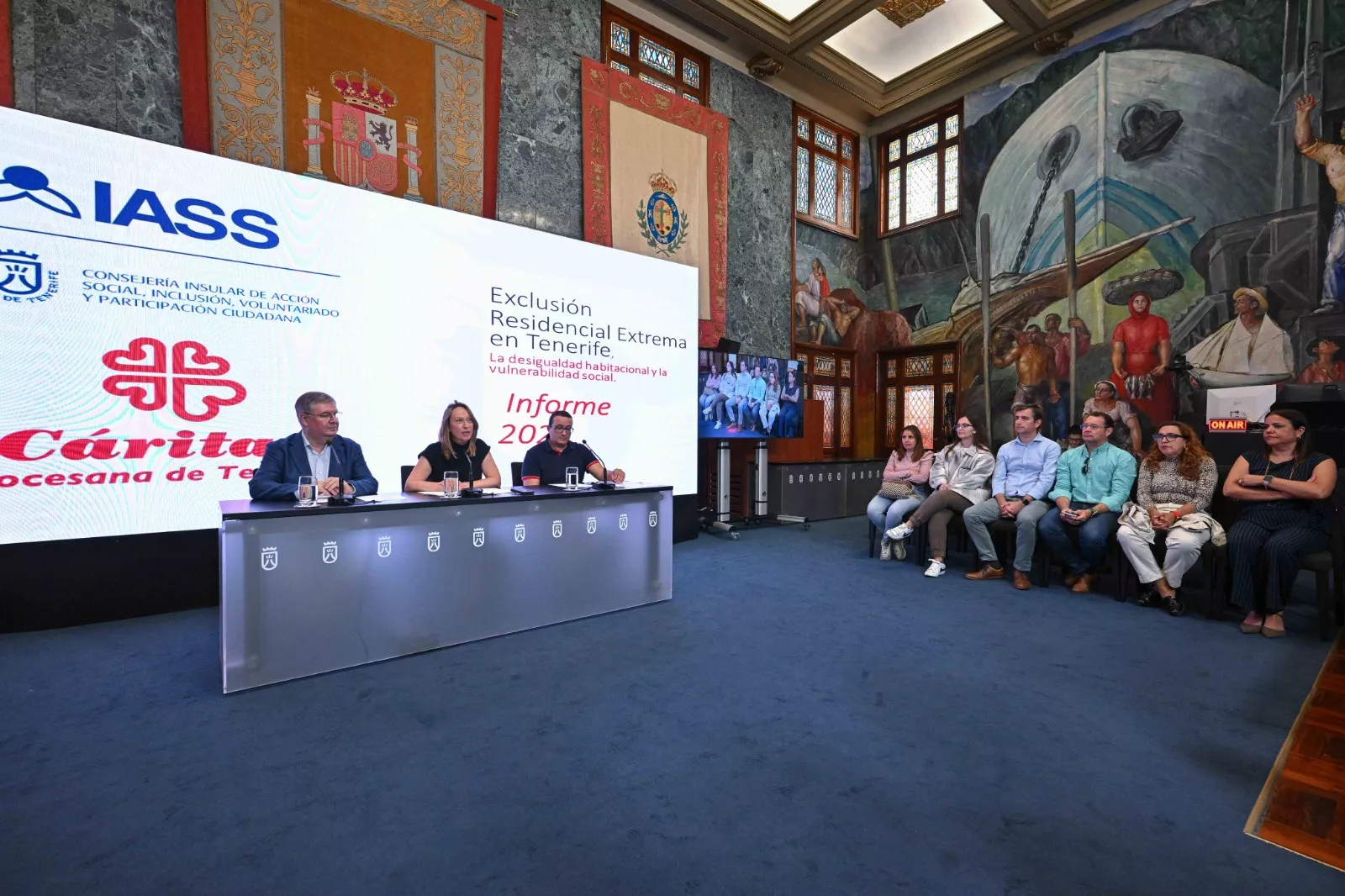 Presentación del nuevo informe de Cáritas Diocesana de Tenerife de 2025. / CEDIDA