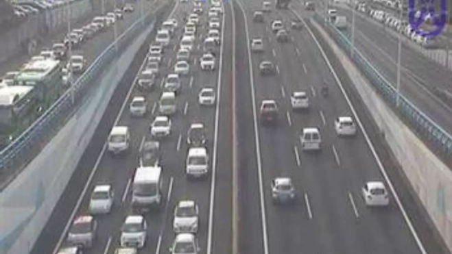 Accidente en la TF5. / CÁMARAS DEL CABILDO DE TENERIFE 