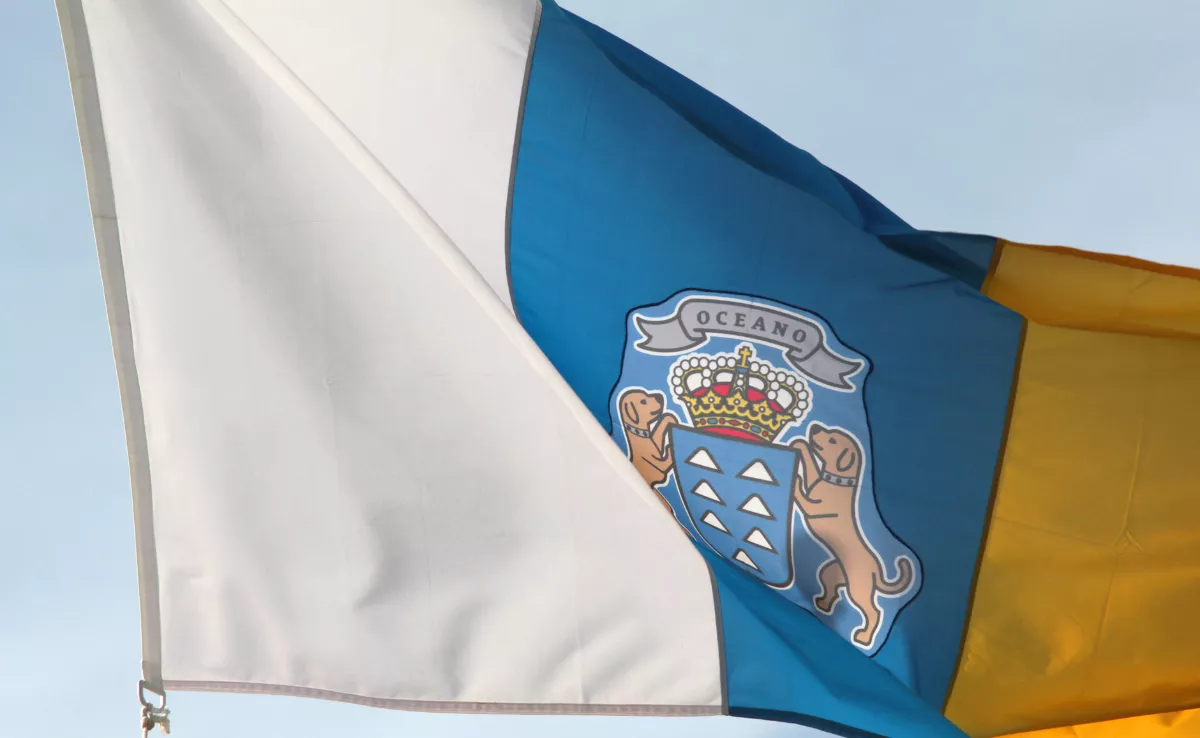 Bandera de Canarias. / IMAGEN DE LA RED Bandera de Canarias. / IMAGEN DE LA RED