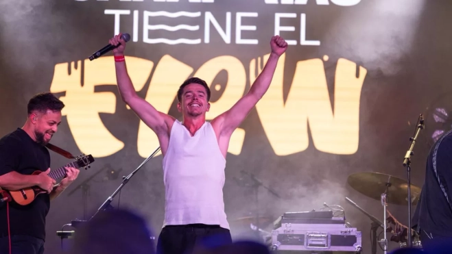 El artista OM Domínguez en Canarias Tiene el Flow / ATLÁNTICO HOY - LUNA MOYA SILVA