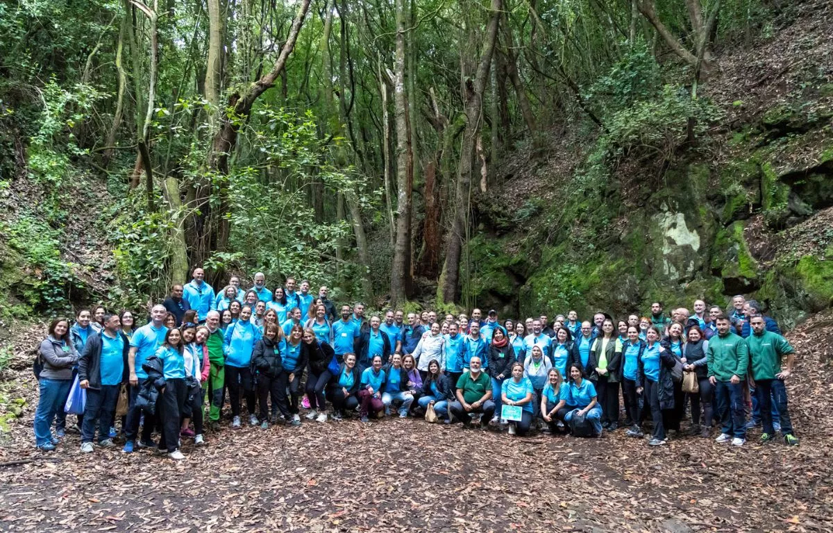 Voluntariado de CaixaBank en el Sendero Viñátigos Centenarios, en Tacoronte. AH Voluntariado de CaixaBank en el Sendero Viñátigos Centenarios, en Tacoronte. AH