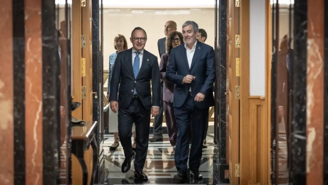 El presidente canario, Fernando Clavijo, y el jefe de Gobierno andorrano, Xavier Espot / GOBIERNO DE CANARIAS