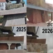 Distintos procesos que ha sufrido la escultura en su peana