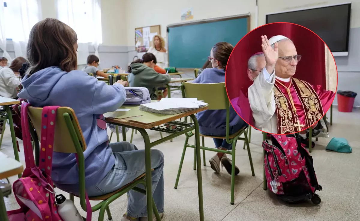 Canarias prevé suspender las clases por zonas específicas por la vivista del Papa / MONTAJE AH