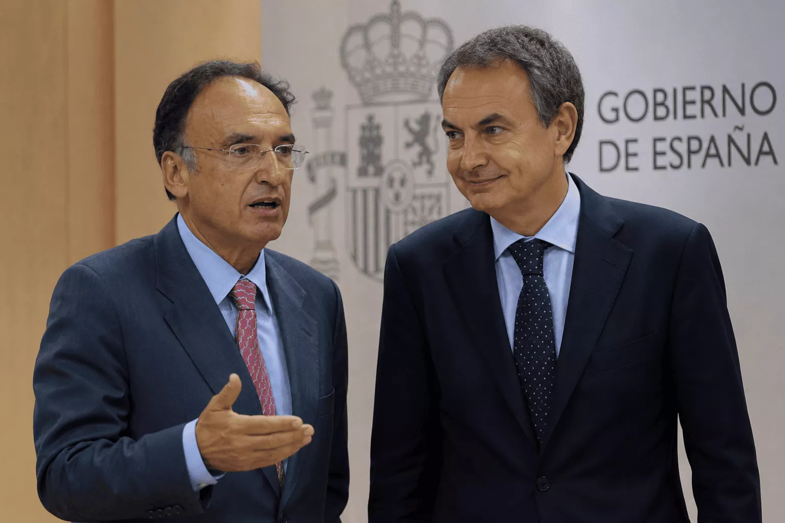 Manuel Fajardo y José Luis Rodríguez Zapatero. / MONTAJE AH