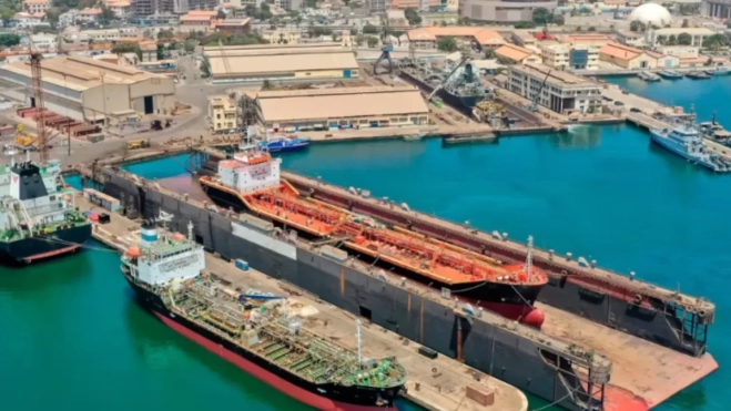 El astillero de Dakar, en Senegal, que será explotado por el grupo holandés Damen. / AH El astillero de Dakar, en Senegal, que será explotado por el grupo holandés Damen. / AH