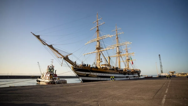 Imagen del 'Amerigo Vespucci' en Santa Cruz de Tenerife / PUERTOS DE TENERIFE Imagen del 'Amerigo Vespucci' en Santa Cruz de Tenerife / PUERTOS DE TENERIFE