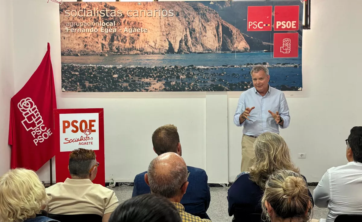 Encuentro de Chano Franquis con la militancia socialista de Agaete / PSOE